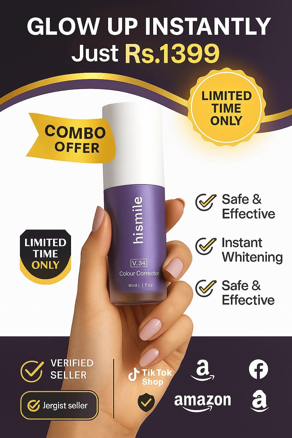 HiSmile V34™ – No More Yellow Stains, Just Bright Smiles